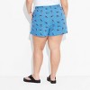 Women's Stitch Graphic Lounge Shorts - Blue - 2 of 3