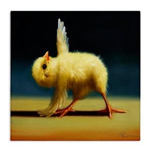 Stupell Industries Yoga Chicks Triangle Pose Funny Farm Animal Painting Canvas Wall Art - 1 of 4