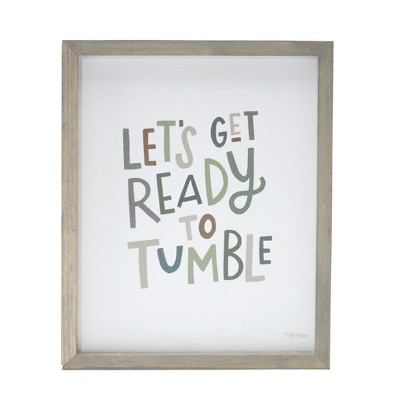 Lakeside Lets Get Ready to Tumble - Decorative Novelty Laundry Room Sign