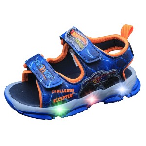 Hot Wheels Monster Trucks Toddler Boys Light-Up Sandals - 1 of 4