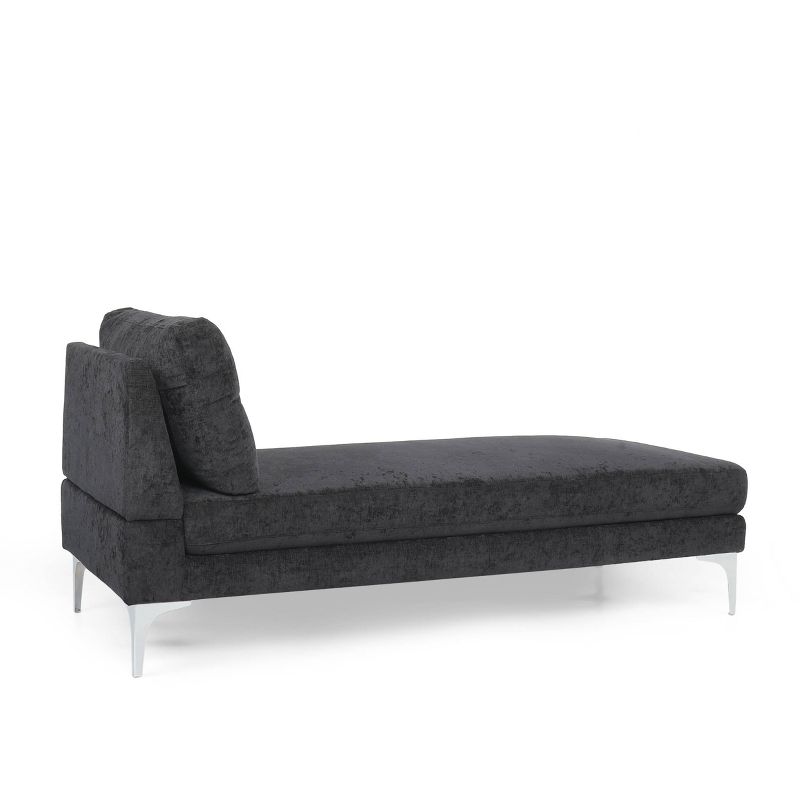 Beamon Contemporary Fabric Chaise Lounge - Christopher Knight Home, 4 of 11