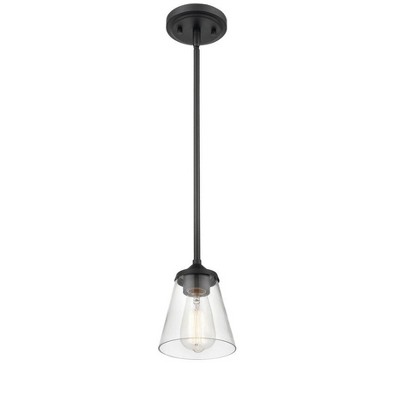 Matte Black Glass Mini Globe Pendant Light