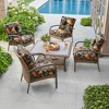 ARTPLAN Deep Seat Pillow and High Back Chair Cushions Outdoor Water Repellent Replacement Patio Seating Cushions - 2 of 4