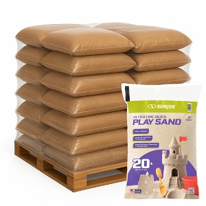 Sun Joe Ultra Fine Silica Play Sand, Sandboxes & Sensory Tables, 20 lb, 100 Pack - 1 of 4