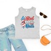 The Juniper Shop Red White and Cute Firework  Youth Tank Top - 3 of 4