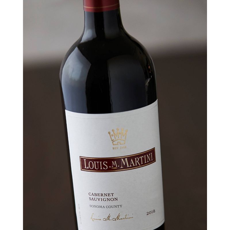 Louis M. Martini Sonoma County Cabernet Sauvignon Red Wine - 750ml Bottle, 4 of 9