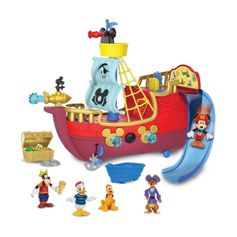 Disney Junior Mickey Mouse Funhouse Treasure Adventure Pirate Ship, 1 of 8