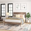 Taylor & Logan Queen Amara Wooden Platform Bed with Headboard Brown: 5-Year Warranty, Wood Frame, 44.5" Height - 3 of 4