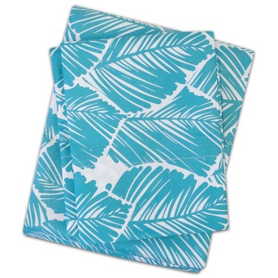 Twin Blue Floral Egyptian Cotton Deep Pocket Sheet Set