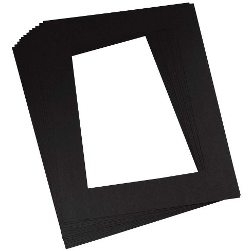 Pacon Pre-cut Mat Frames, 12 X 18 Inches, Black, Pack Of 12 : Target