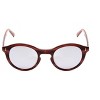 John Varvatos V519 Round Sunglasses Crystal Red Horn Marble & Silver Mirror 47mm - 2 of 4