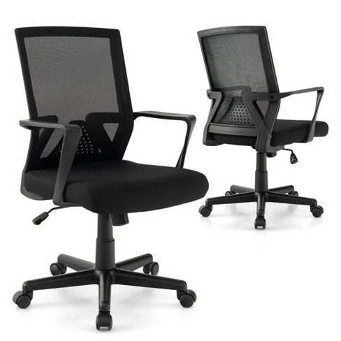 Workstream by Monoprice WFH Ergonomic Office Chair with Mesh Seat, Lumbar  Support, Adjustable Armrests, Backrest, and Headrest 