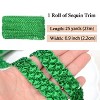 Sewing Sequin Trim 0.9 Inch 4 Row, 25 Yards Glitter Sequin Ribbon Metallic Stretch Bling Strip DIY Craft Decoration - 2 of 4