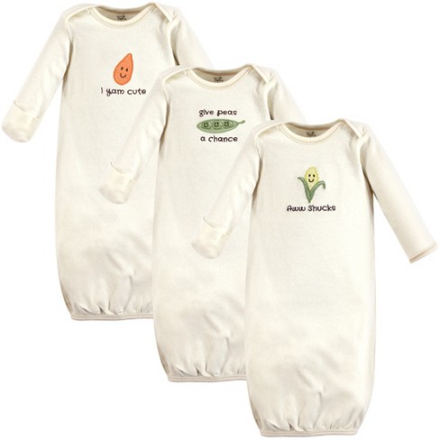 Star And Moon 0-6 Months Hudson Baby Unisex Baby Cotton Gowns 