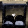 Jewelry Avalanche 20G 14K Gold Bezel Moissanite Heart Nose Hoop Ring - 4 of 4