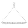 Haus of Brilliance Round-Cut Diamond X & Tapered Bar Miracle-Set Bolo Bracelet - Silver - 3 of 4