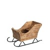 Sullivans Christmas Decorative Sculpture Display Sleigh 24"H Brown - 3 of 4