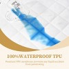 Aoibox Quilted Fitted King Mattress Pad Cover Waterproof Protector Deep Pocket Up to 21 Inch Breathable Soft Filling - 3 of 4