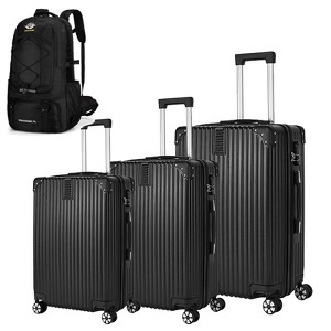 Gulches
 3-piece hard shell luggage set for both long-distance, short distance travel. Equipped with four-wheel rollers, password lock, hiking bag - 1 of 4