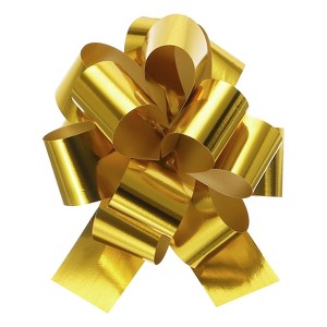 Unique Bargains Metallic Large Pull Bow Gift Wrapping Ribbon for Wedding 10 Pcs - 1 of 4