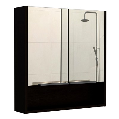 Depot E-Shop Medicine Cabinet, One Open Shelf, Three Interior Shelves