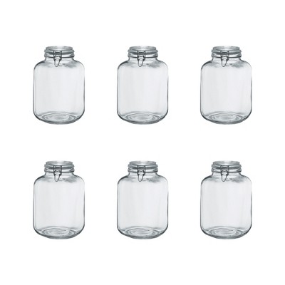 Amici Home Italian Hermetic Glass Canisters, 145oz, Set of 6