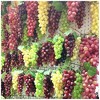 GAOMON Artificial Black Grapes - Lifelike Decorative Fruits for Party, Pub, Home, Garden, Wedding, and Photography Props - 2 of 4