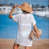 Women's Breezy Beach Crochet Cover Up Dress - Cupshe - 4 of 4