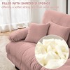 173.2" Chenille L-Shaped Modular Sectional Sofa with Bolster Armrests & Ottomans - 3 of 4