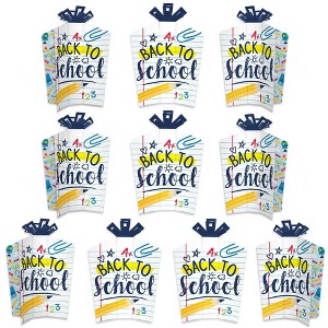 Big Dot of Happiness Back to School - Table Decorations - First Day of School Classroom Fold and Flare Centerpieces - 10 Count - 1 of 4