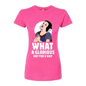 Women's - Disney - What A Glorious Day for a Nap Fitted Graphic T-Shirt - 1 of 3