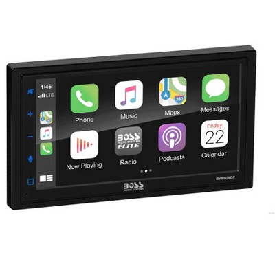 BOSS Audio BV850ACP Double Din Multimedia Apple CarPlay and Android Auto Player with Bluetooth 6.75 Inch Touchscreen and Rear Back Up Camera