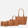 MKF Collection Edelyn Embossed M Signature Vegan Leather Women’s Tote Bag by Mia K – 4 Pcs set - 2 of 4