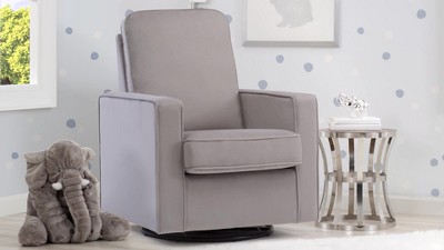 Delta Children Landry Nursery Glider Swivel Rocker Chair Cloudy