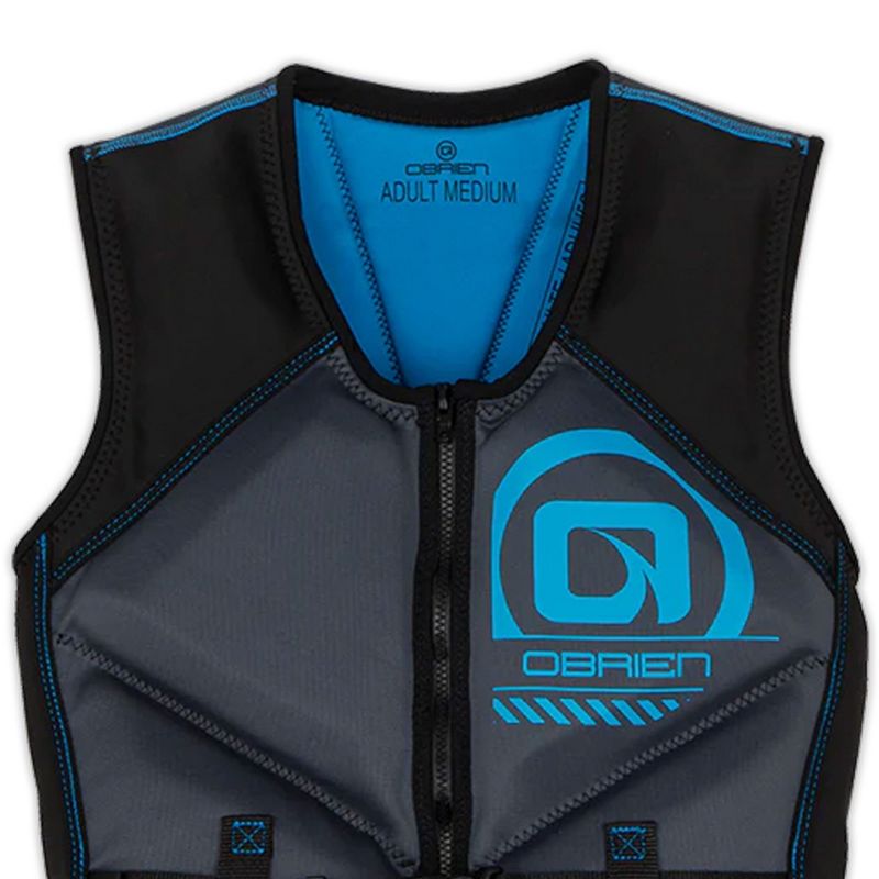 O'Brien Men's Neoprene Blend Recon Life Jacket with Split Back Shoulder Panel, Attachment Ring, Belt, and BioLite Inner, Large, Blue, 5 of 7