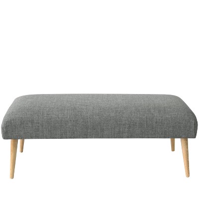 Bench with Cone Legs in Zuma Charcoal - Threshold™