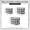 Design Imports Polyester Bin Buffalo Check Red / Black Round Medium 12X15X15 - 3 of 4