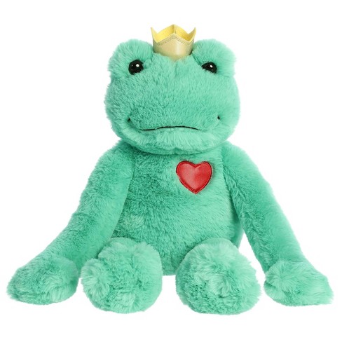 Aurora Small Green Love On The Mind 6 Love You Frog Heartwarming Stuffed Animal