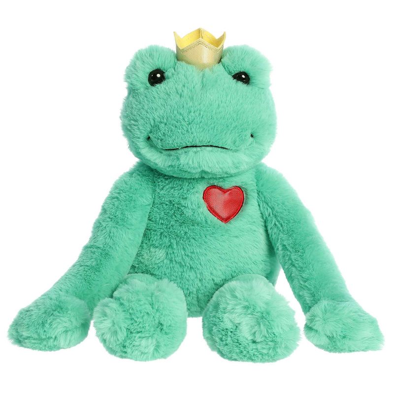Aurora Valentines 11" Frog Prince Green Stuffed Animal, 1 of 6