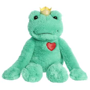 Aurora Valentines 11" Frog Prince Green Stuffed Animal