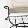 Metal Ottoman Performance Stripe Fabric - Threshold™ designed with Studio McGee - 4 of 4
