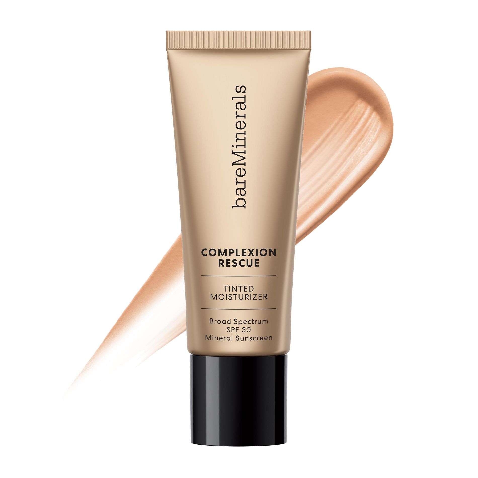 bareMinerals COMPLEXION RESCUE Tinted Moisturizer with Hyaluronic Acid and Mineral SPF 30 - Suede 04, 1.18oz