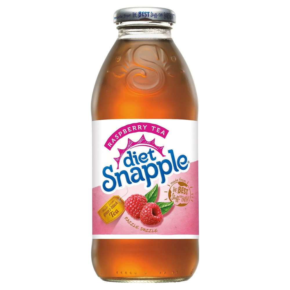 Diet Snapple Raspberry Tea - 16 fl oz Bottle 