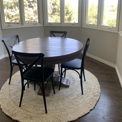Set Of 2 Malden French Bistro Dining Chair Black Threshold Steel Frame No Assembly 400lb Capacity Target