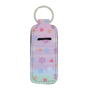 Unique Bargains Footprint Pattern Lipstick and Perfume Cover Handbag Charm 1 Pc - 1 of 4