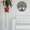 Slickblue Handcrafted 24" Entwined / Twisted Tree of Life Metal Wall Art, Vibrant Painted Steel for Indoor/Outdoor - 2 of 2