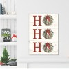 Courtside Market Ho Ho Ho Wreath 12x18 Gallery-Wrapped Canvas - 2 of 4