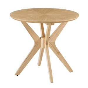 Modway Crossroads 24 Inch Round Wood Side Table - 1 of 4