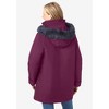 Woman Within Women's Plus Size Faux Fur Down Parka Coat - 3 of 4