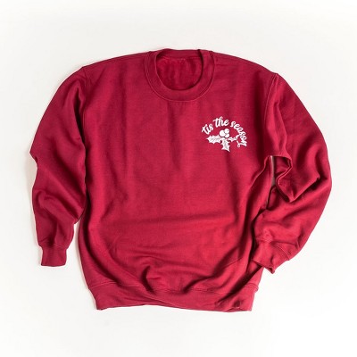 Simply Sage Market Women's Graphic Sweatshirt Tis The Season Holly Berries Mini